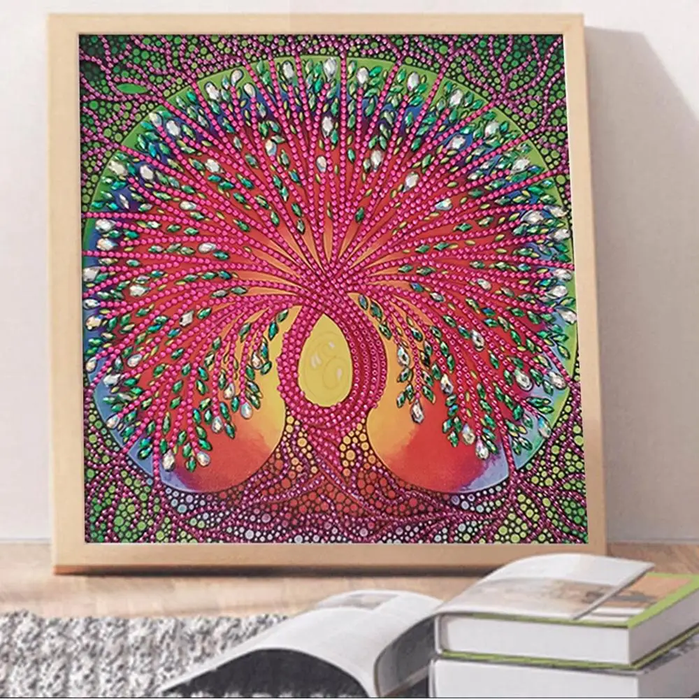 5D diamond painting Special Shaped peacock like Diamond Painting DIY Partial Drill Cross Stitch Kits Crystal алмазная вышивка32 |