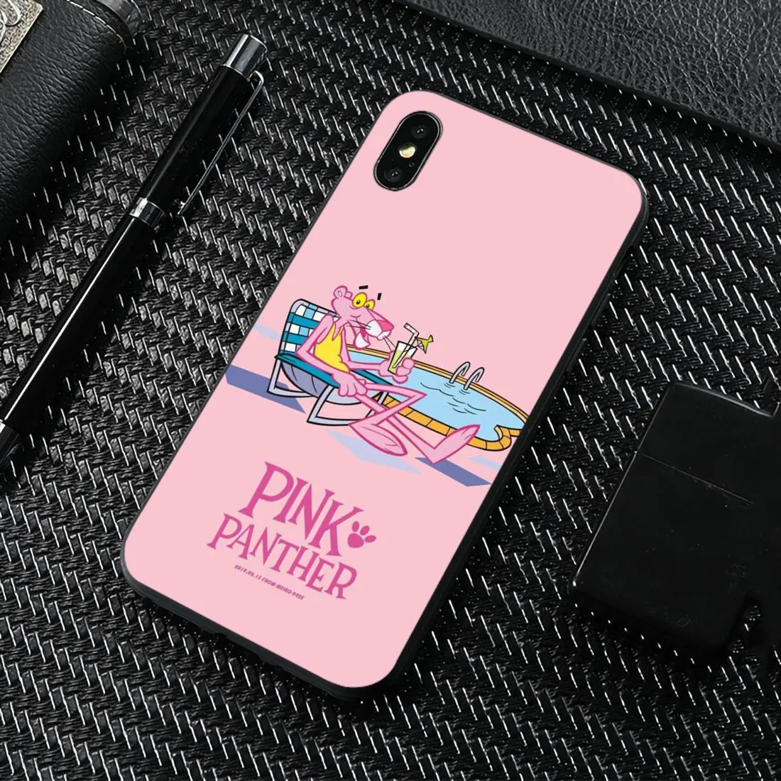 Силиконовый чехол для Samsung Galaxy Note 2 3 4 5 8 9 S2 S3 S4 S5 Mini S6 S7 Edge S8 S9 Plus Kawaii Розовая пантера