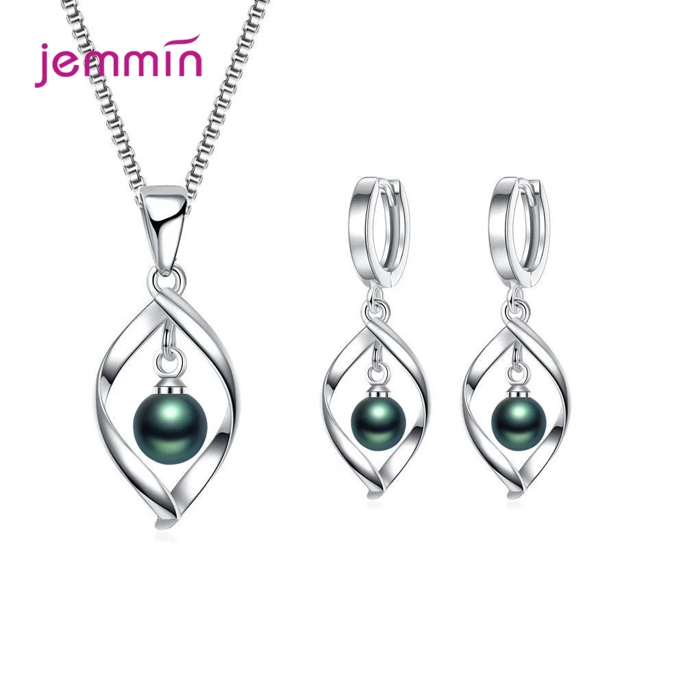 Новое поступление уникальный дизайн с белым жемчугом элегантные вечерние 925