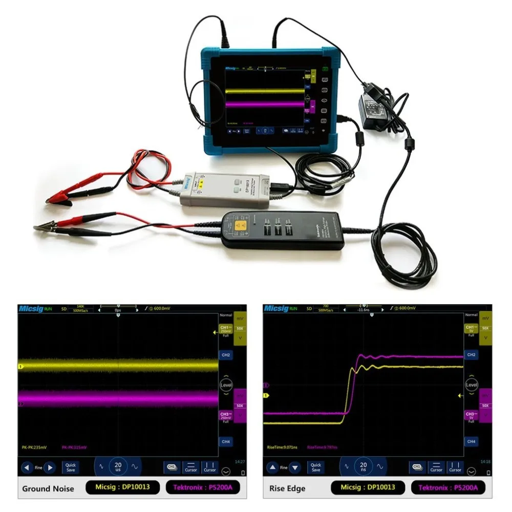 Осциллограф 1300 в 100 МГц дифференциальный Зонд высокого напряжения комплект 3.5ns