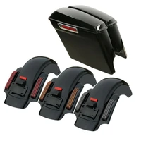 Motorcycle 5 Stretched Saddlebags  Rear Fender For Harley Touring Electra Glide 2014-2020