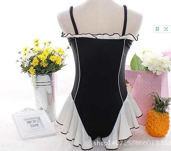 Май женский пляжный купальник Одна деталь Монокини Выход цельное Pameo японские