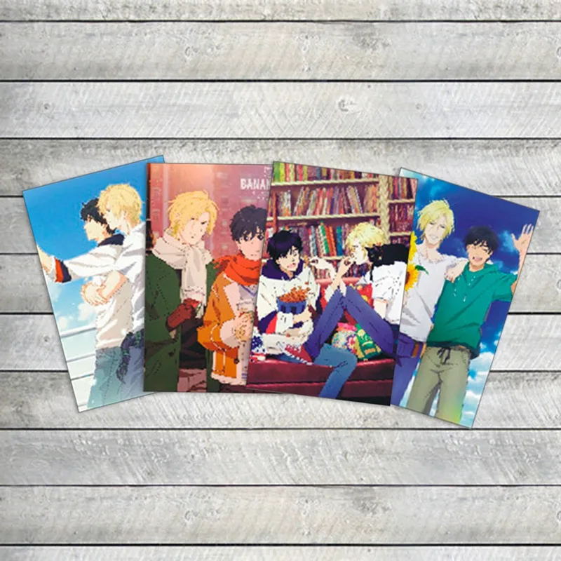 

Japan Anime Banana Fish Game Cartoon Painting Vintag Poster Postcard Fans Student Gift
