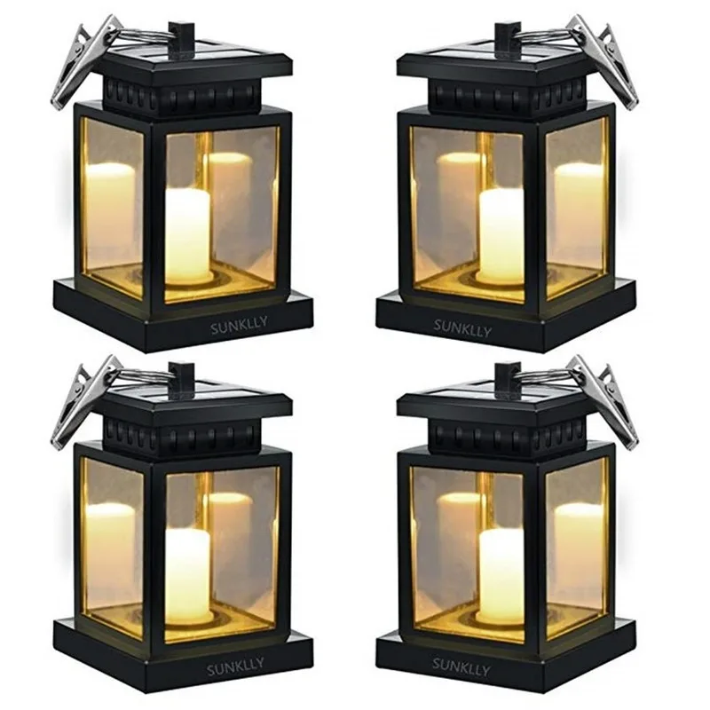 

Solar Lights Outdoor Hanging Lanterns Solar Lanterns Outdoor Waterproof Led Candle Lamps Hang on Patio Umbrella Tree