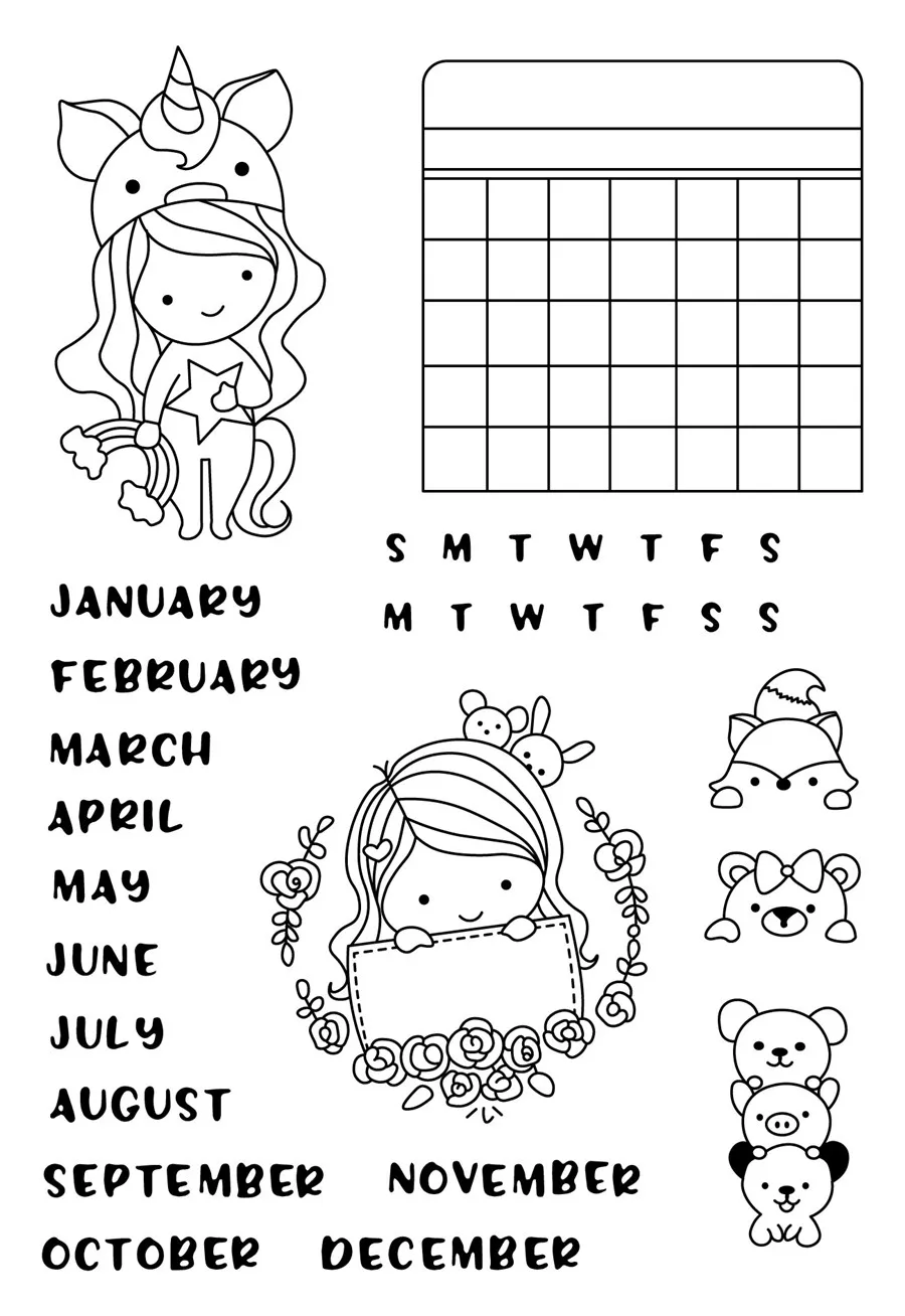 

Girl and boy Transparent Clear stamps and metal cutting dies