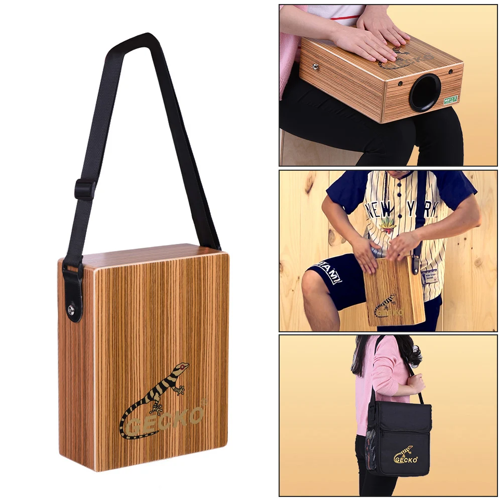 Портативный дорожный бокс барабан GECKO C 68Z Cajon ручной деревянный перкуссионный с