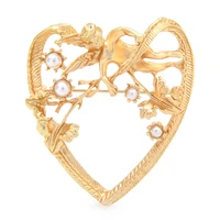 wulibaby angel heart brooches for women lady pearl all match love brooch pins jewelry gifts