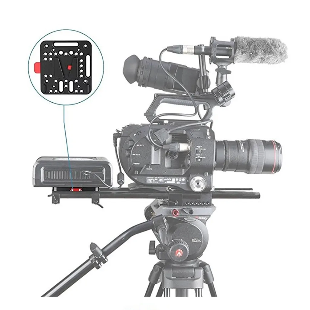 V замок в сборе QR пластина для Ursa Mini Sony FS7 FS5 DJI Ronin M MX штатив аксессуары камеры