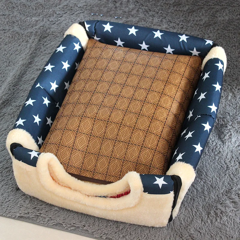 Домик для домашних питомцев DB701 складное съемное гнездо с ковриком кровать