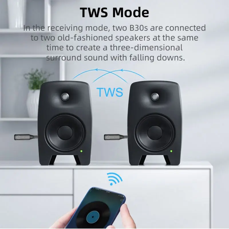 Горячий Bluetooth адаптер Новый приемник 5 0 автомобильный аудио 3 мм встроенный