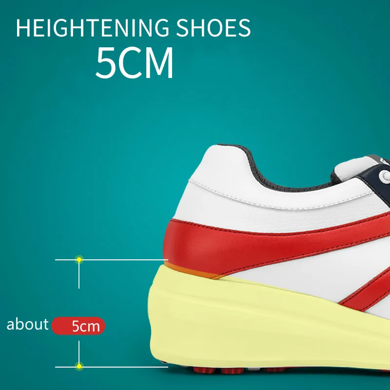 

PGM 2020 New Golf Shoe Women's Waterproof Shoes Slanted Heel Color Matching Sneakers Anti-Slip Spikes Sneakers XZ145