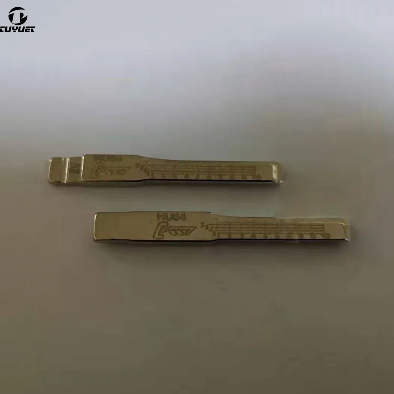 

NO.20 HU64 Engraved Line Key Blade Uncut Blank Scale Shearing Teeth for Benz 20#