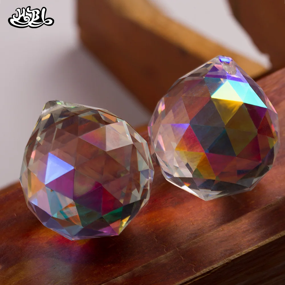 1pcs/lot 40mm Crystal AB Glass Crystals Ball For Chandelier Door Curtain Decoration Wedding | Лампы и освещение