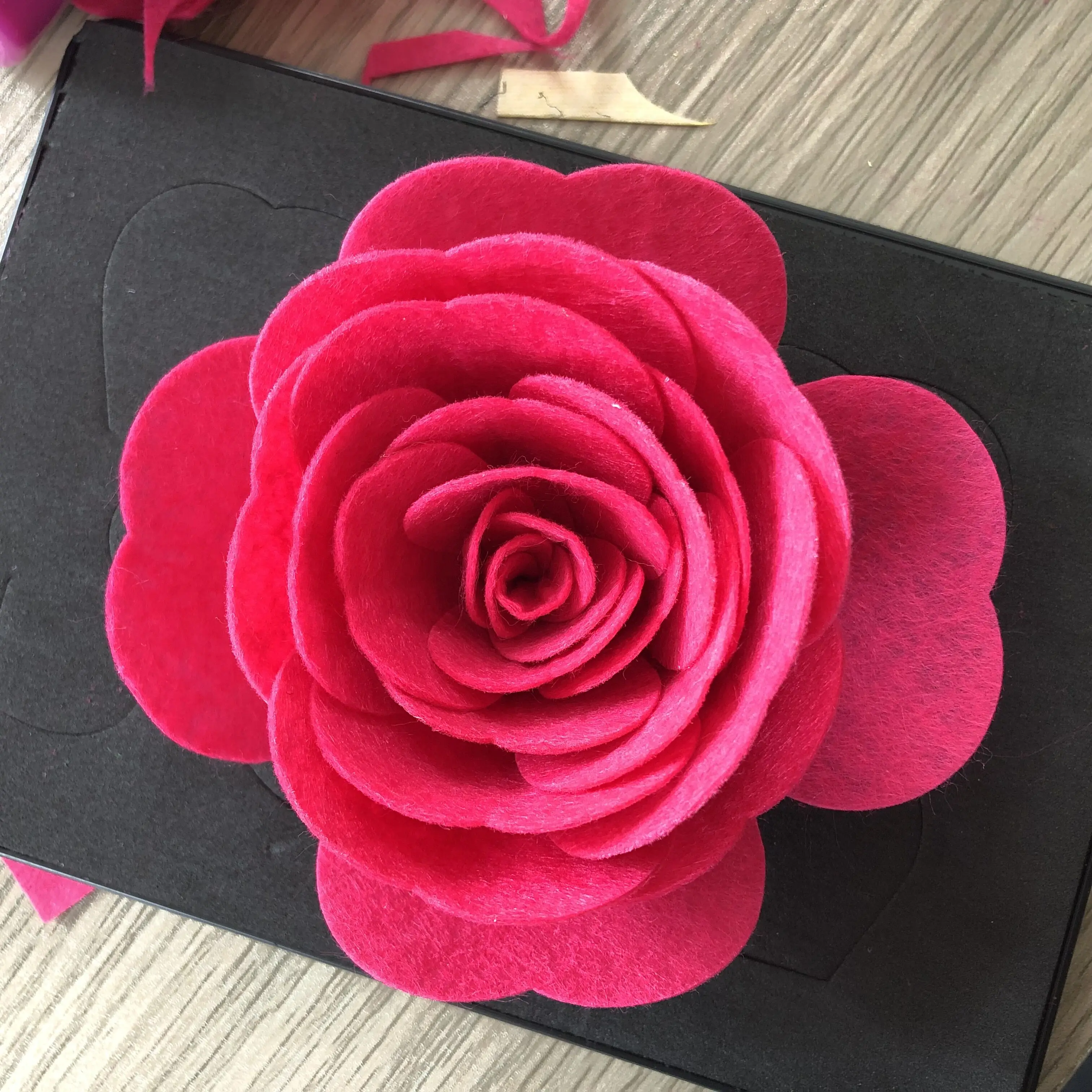 Big rose cutting wooden steel die SMR-FL0082