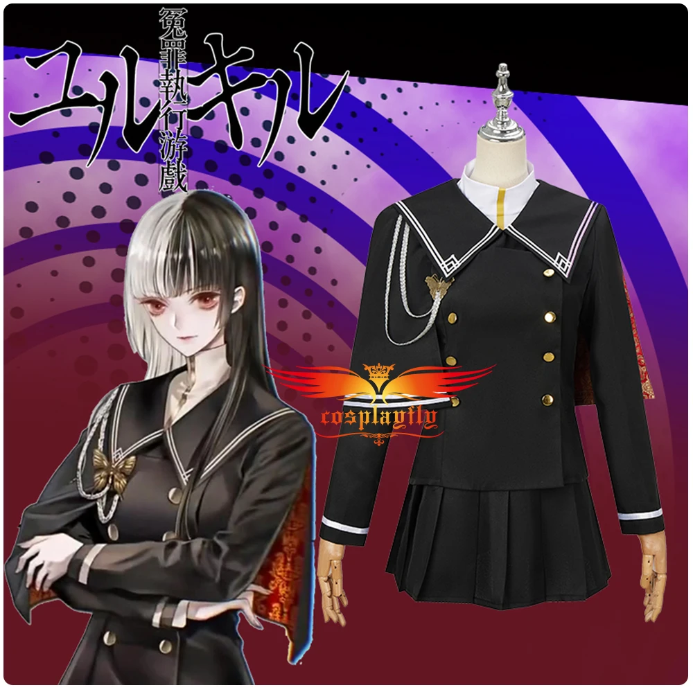 

Anime Enzai Shikkou Yuugi：Yuru Kill Mass Murderers Cosplay Costumes Adult Women JK Uniform Girl Sailor Suit Skirt Halloween