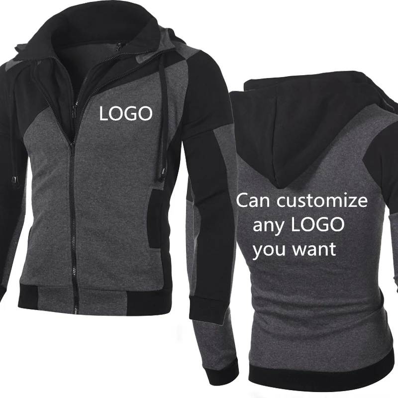 Куртка мужская с капюшоном и забавным принтом уличная одежда автомобиля свитшот