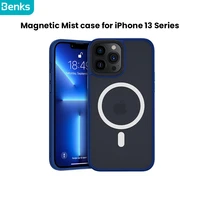 benks magnetic skin feel anti drop all inclusive protective case for iphone 13 mini pro max frosted anti fingerprint phone cover