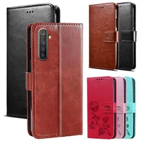 for realme 6 7 pro case protection stand style pu leather flip cover for oppo realme 6i 6s 7i cover phone protector funda coque