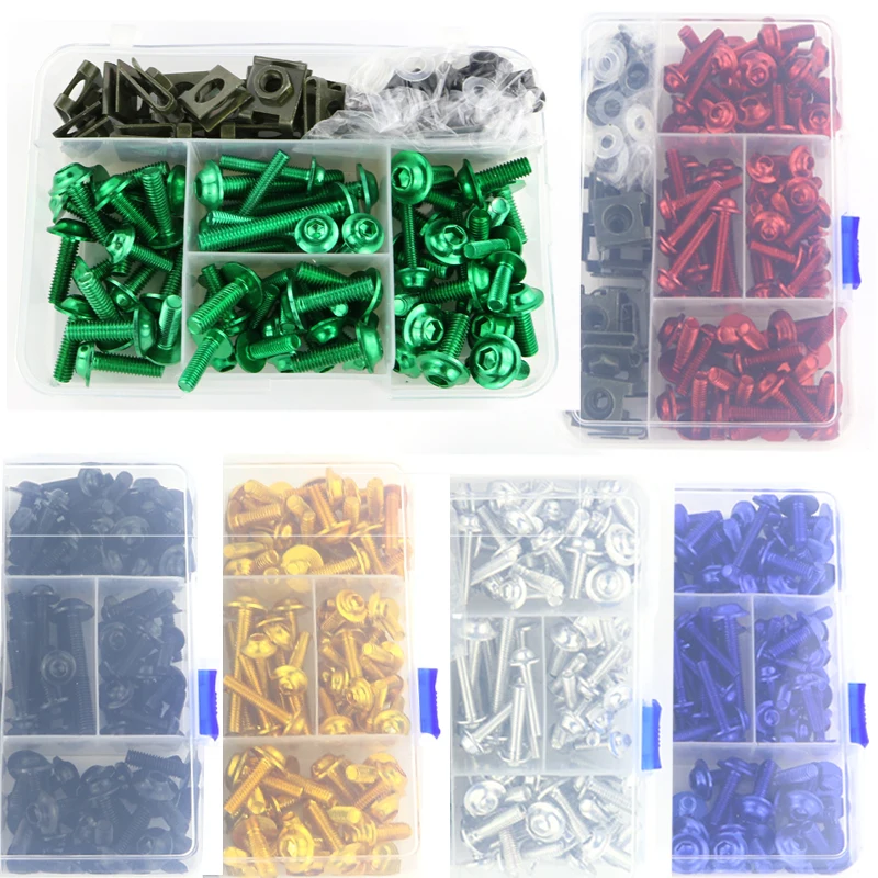 Комплект алюминиевых винтов для болтов обтекателя с ЧПУ подходит KAWASAKI Ninja ZX 6R ZX10R