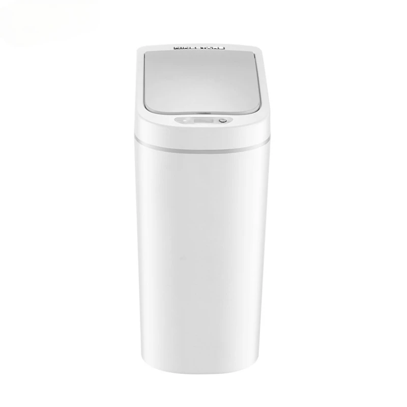 

Creativity Smart Sensor Trash Cans Modern Simplicity Automatic Household Bathroom Toilet Waterproof Narrow Seam Sensor Bin 7L