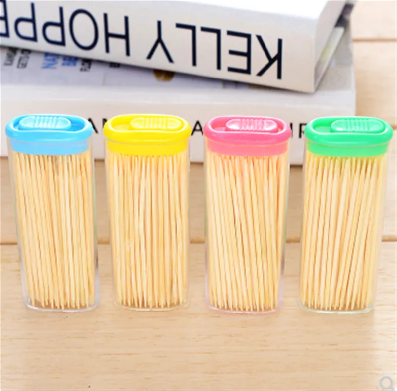 100 шт./кор. достойные бамбуковая зубочистка одноразовые натуральные зубочистки