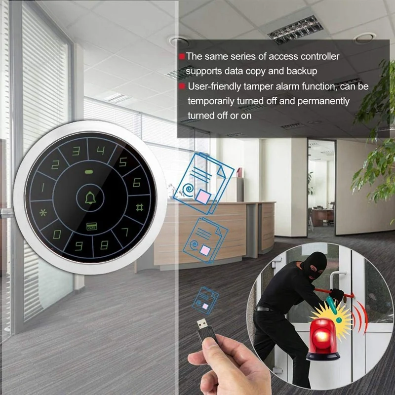 Водонепроницаемая RFID карта контроля доступа 125 кГц считыватель контактная