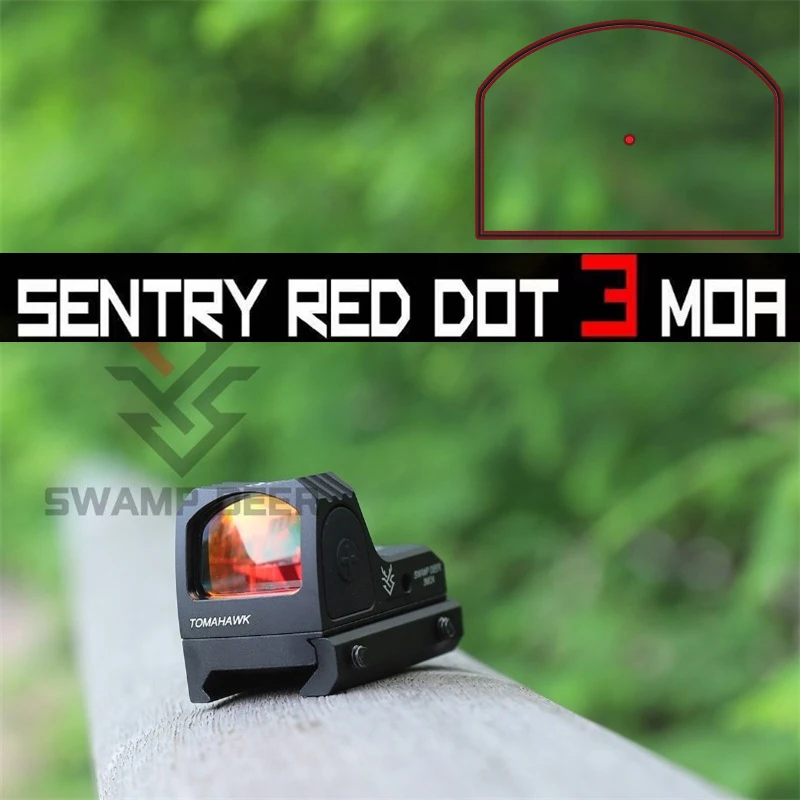 

SWAMP DEER Red Dot Sight Collimator Base Glock /Handgun Reflex Sight Scope fit Airsoft Hunting Rifle 20mm Weaver Rail