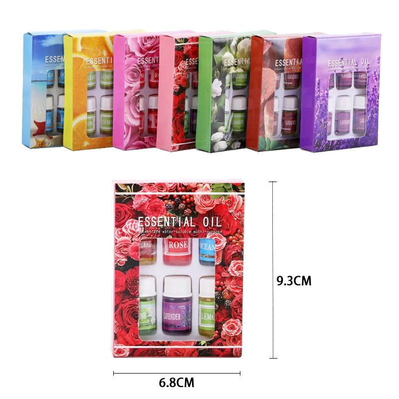 6 бутылок увлажнитель воздуха водорастворимый натуральный аромат эфирное масло