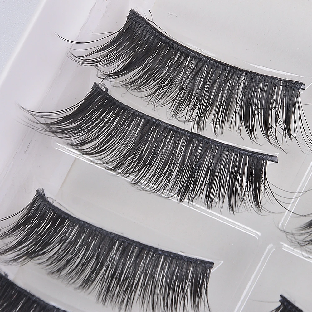 Макияж 5/10 пар ручной работы накладные ресницы толстые длинные стойкие
