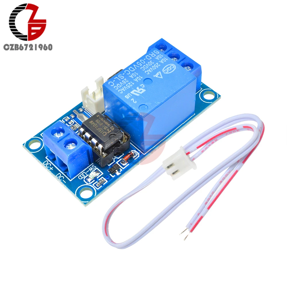 Модуль реле с блокировкой 5 в пост. Тока 1CH сенсорный выключатель регулятор