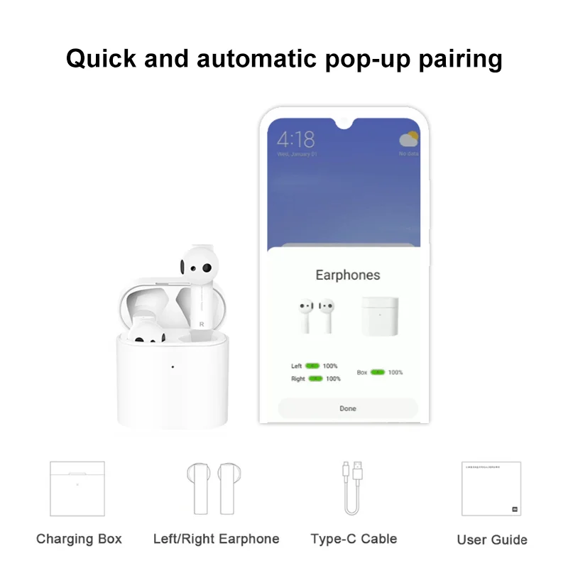 Глобальная версия XIAOMI Airdots Pro 2 Air Mi True беспроводные наушники TWS Bluetooth 5 0 14H батарея