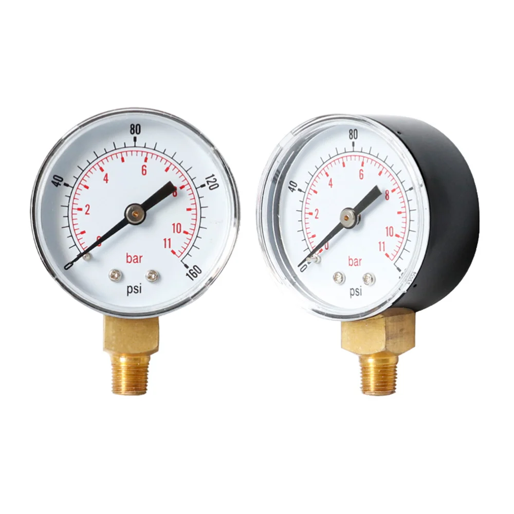 

0-1 Bar 0-15Psi High Precision NPT Air Compressor High Strength Pressure Gauge
