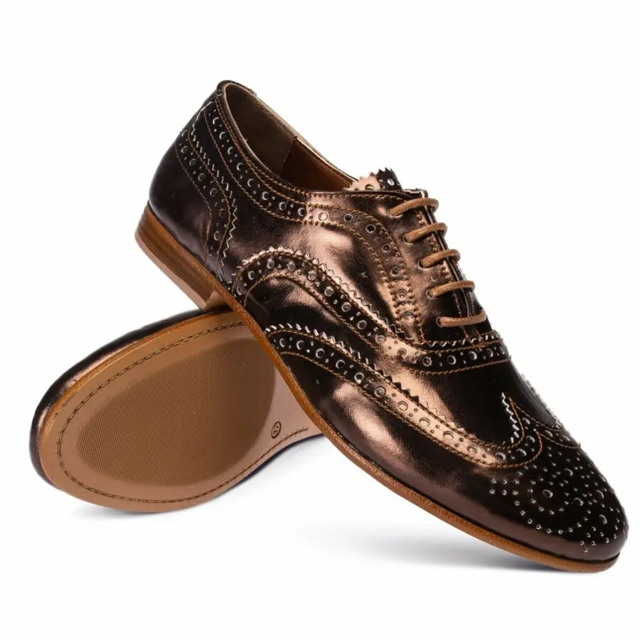 

Women Shoes Deery, Genuine Leather Bronze Color Casual Women Shoes