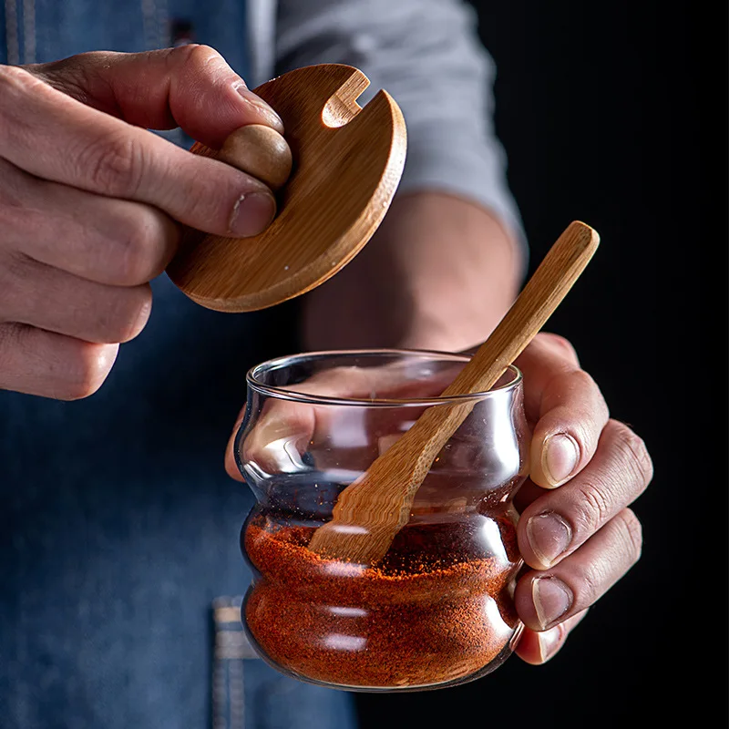 Стеклянная банка для приправ 3 в 1 стеклянная бутылка из боросиликатного стекла