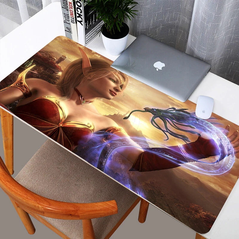 

World of Warcraft Mice Mat Customization Accept Design 2mm Thickness Gaming Mouse Pad Large Durable Washable Rubber Mousepad