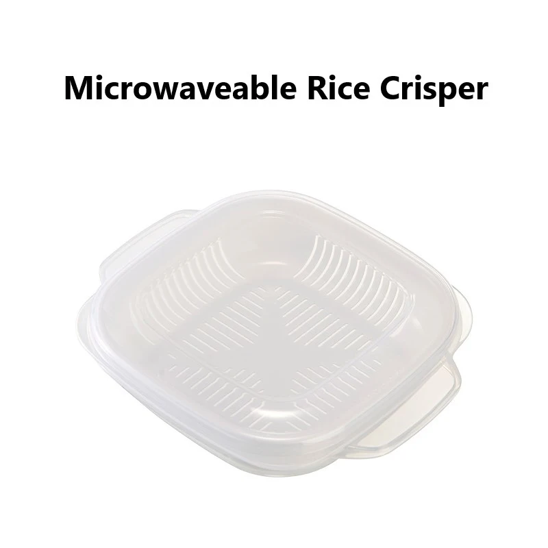 

Portable Rice Bento Box White Microwave-heated Refrigerator Fresh-keeping Food Storage Lunch Box Home Kitchen Dining Tableware