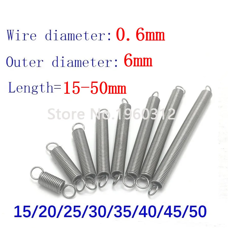 10 шт. двойной крючок из нержавеющей стали 304 мелкая пружина натяжения фурнитура