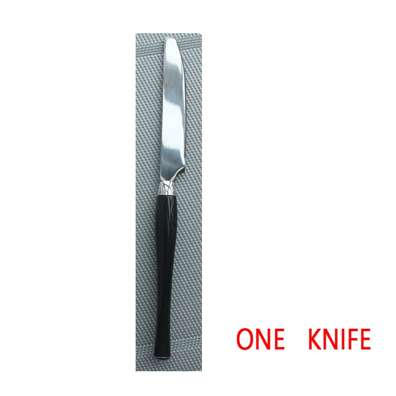 Only Knife CATHYLIN 4 шт./компл. набор столовых приборов Цвет прозрачные Нержавеющая сталь Пластик ручка посуда столовые приборы посуда набор K1 - Цвет: Only Knife