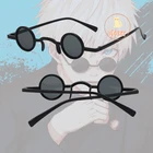 Аксессуары Gojo Satoru для косплея, черные очки, новинка, аниме ююютсу кайсен, ультра маленькая оправа, очки в стиле хип-хоп, стимпанк, ретро, круглые