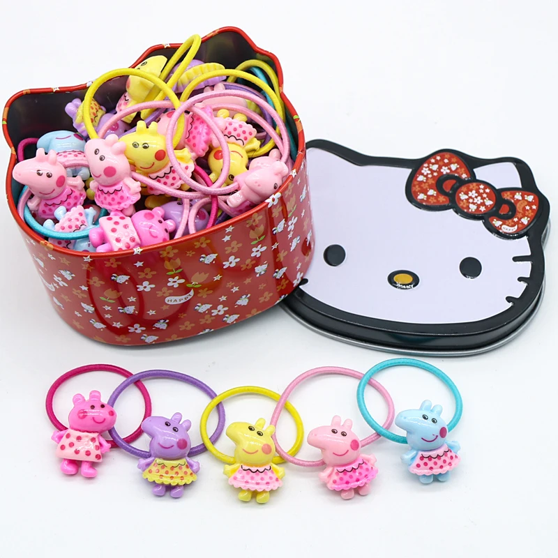 Hello kitty Аксессуары для волос Набор заколки для волос эластичные ленты для волос Детские Девочки ожерелья, браслеты, ювелирные изделия подарки на Рождество и день рождения