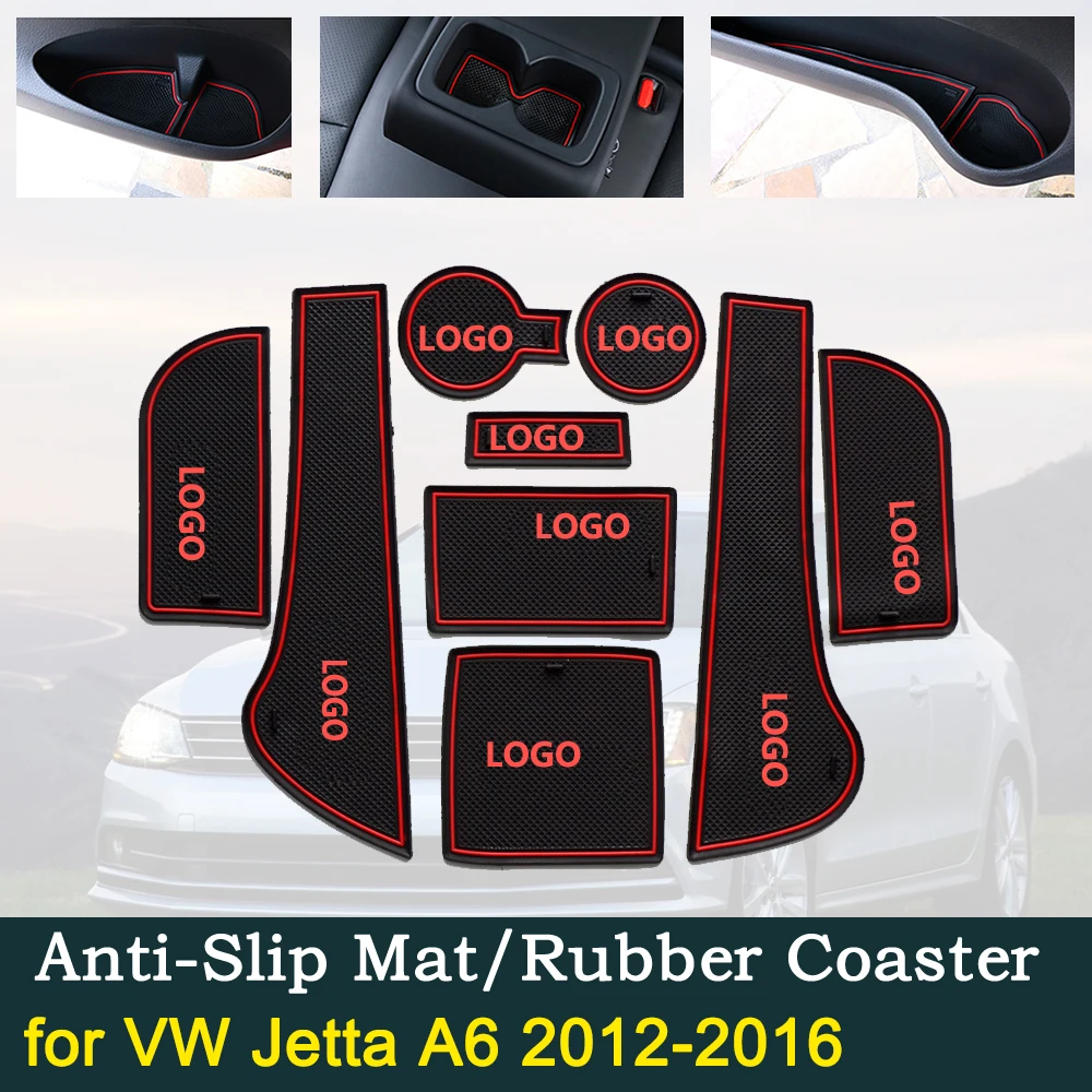 Противоскользящая резиновая дверная Подушка для VW Jetta A6 2012 ~ 2016 Volkswagen MK6