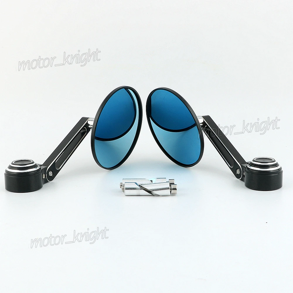 Универсальные алюминиевые зеркала с ЧПУ и ручкой заднего вида 7/8 &quotдля KAWASAKI