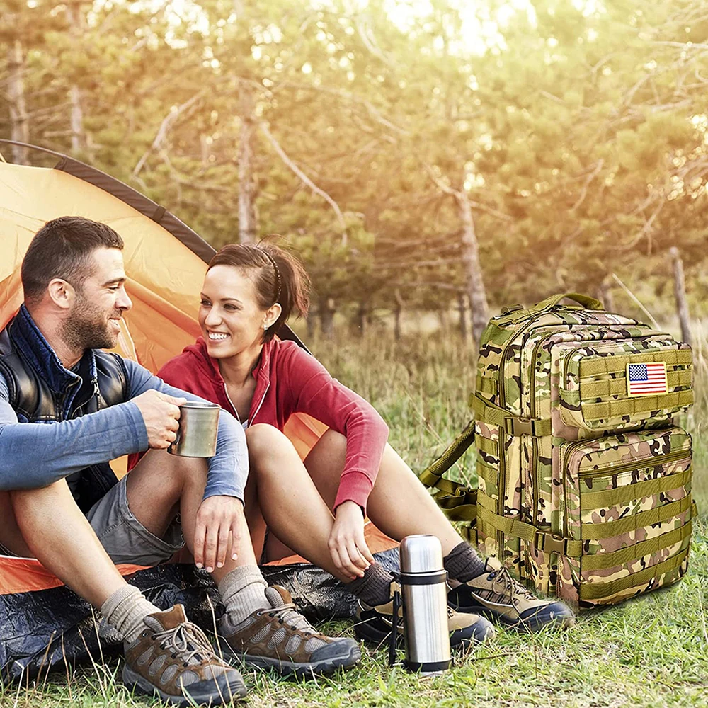 50L military tactical backpack hunting camping bag travel army assault suitable for and hiking | Спорт и развлечения