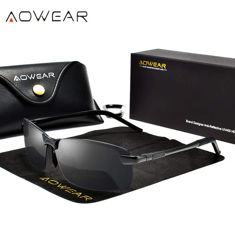 Солнцезащитные очки AOWEAR поляризационные для мужчин и женщин классические