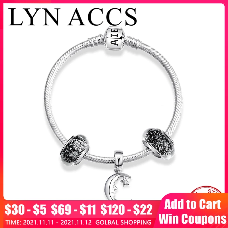 Женский браслет из серебра 925 пробы с бусинами муранского стекла | Украшения и