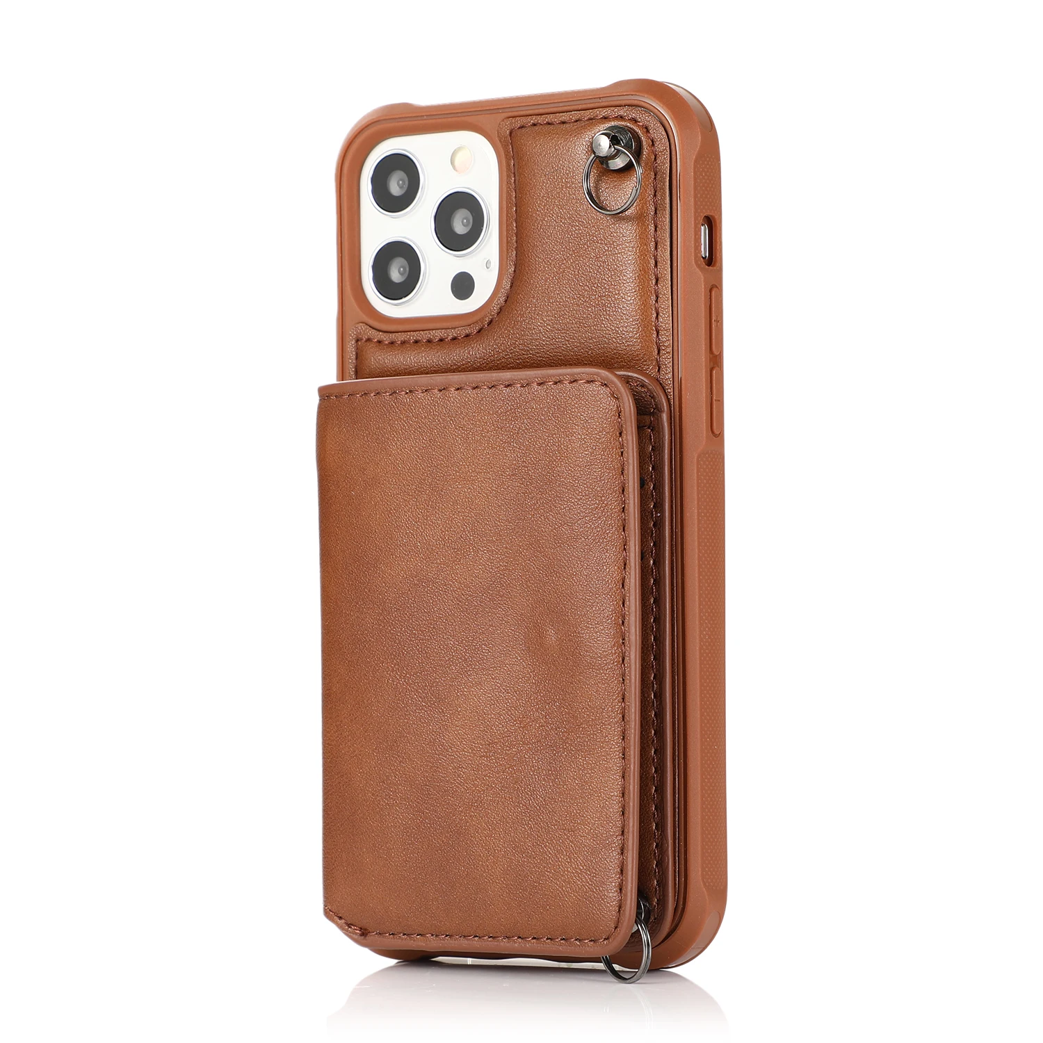 Fashion simple card wallet Crossbody chain bag strap leather case for iPhone 12 11 Pro max case 7 8 plus XS MAX 12mini X XR CAPA iphone 8 plus phone case