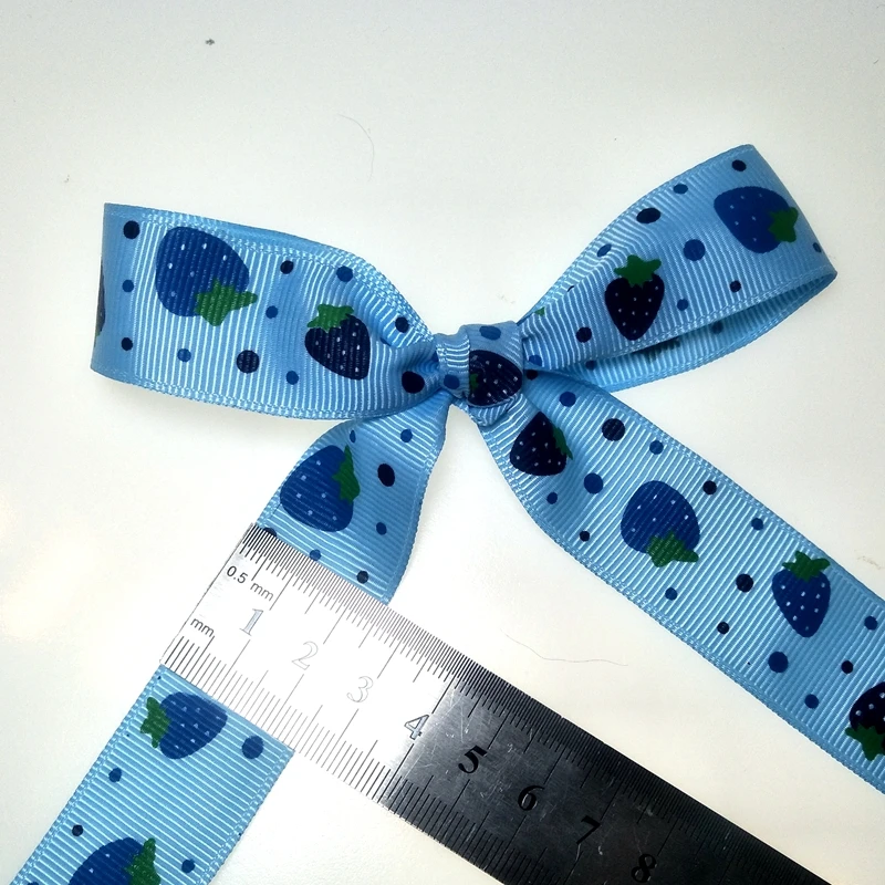 HL 5 ярдов 25 мм ширина печатная Клубничная Корсажная Лента Свадебная декорация