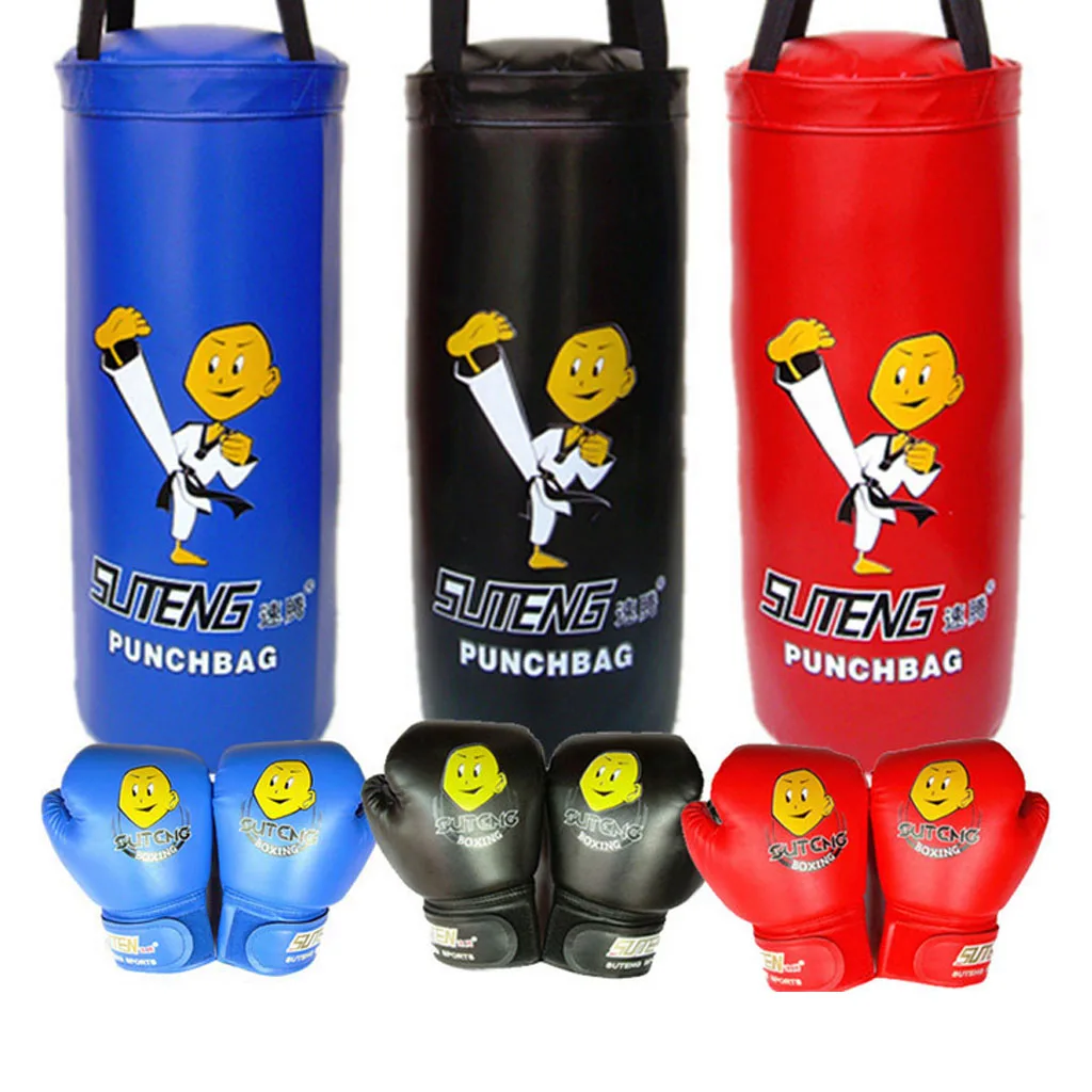 Комплект для Youth Boxing перчатки мешок пробивки без наполнения Детская экипировка