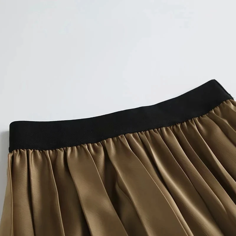 

Jenny&Dave Summer Midi Skirt Women England Office Lady Fashion Elegant A-line Pleated Faldas Mujer Moda 2021 Midi Skirts Womens