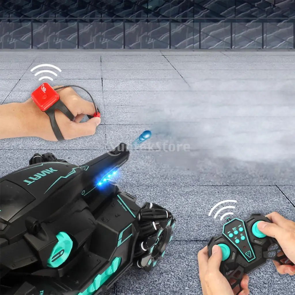 Водяная бомба RC Танк игрушечный автомобиль жест индукционный трюк 360 Вращающаяся